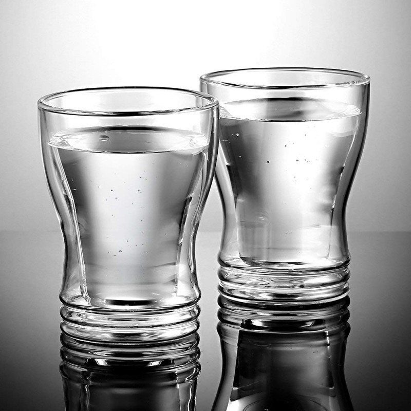 Ecooe Doppelwandige Latte Macchiato Glaser Set Thermoglas Trinkgläser Kaffeeglas