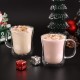 Ecooe Doppelwandige Latte Macchiato Glaser Set Thermoglas Trinkgläser Kaffeeglas 2-teiliges 350ml (Volle Kapazität)