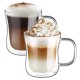 Ecooe Doppelwandige Latte Macchiato Glaser Set Thermoglas Trinkgläser Kaffeeglas 2-teiliges 350ml (Volle Kapazität)