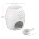 Ecooe Aroma Lamp Ceramic Aroma Lamp White with the Candle Spoon Aroma Diffuse