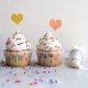 Ecooe Happy Birthday Cake Decoration Happy Birthday Cake Topper Cake Topper Glitter Gold Silver Pink Heart Size