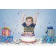 Ecooe Alles Gute zum Geburtstag Kuchen Dekoration Happy Birthday Kuchenaufsatz Cake Topper Glitter Gold Silber Rosa Herzen Größe