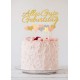 Ecooe Alles Gute zum Geburtstag Kuchen Dekoration Happy Birthday Kuchenaufsatz Cake Topper Glitter Gold Silber Rosa Herzen Größe