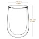 Glastal 2xDouble Walled Glasses Set 350ml for Latte Cappuccino