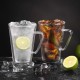 Ecooe 450 ml glass cup with handle