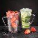 Ecooe 450 ml glass cup with handle