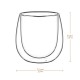 Glastal 2x250ml Double Wall Cappuccino Latte Macchiato Glasses Cups Coffee Tea Milk Juice Glass Cups