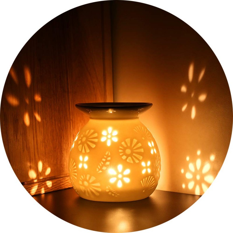 ecooe Aroma lamp Oil Diffuser Ceramic Aroma Diffuser lamp with