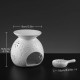 ecooe Aroma lamp Oil Diffuser Ceramic Aroma Diffuser lamp with Candle Holder White Oil Aromalamp