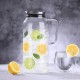 ecooe Glass Water Carafe 2 Litre Water Pitcher with Stainless Steel Lid Borosilicate Glass Iced Tea Pitcherinless Steel Lid Borosilicate Glass Iced Tea Pitcher