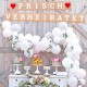 ecooe Frisch Verheiratet Banner Dekoration für Hochzeit Brautdusche Just Married Girlande mit 19Stk Wimpeln und 3M Jute Seil*2