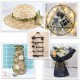 Ecooe Photo Display String with Green Leaf and Pegs DIY Picture Frames Collage 3 Metre Jute Twine String and 30 pcs Mini Wooden Pegs