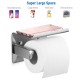 Ecooe Toilet Paper Roll Holder Stainless Steel Wall-Mounted with Spacious Shelf for Kitchen and Bathroom Paper Roll Holder High-Quality Kitchen Roll Holder
