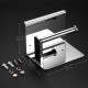 Ecooe Toilet Paper Roll Holder Stainless Steel Wall-Mounted with Spacious Shelf for Kitchen and Bathroom Paper Roll Holder High-Quality Kitchen Roll Holder