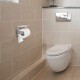 Ecooe Toilettenpapierhalter Papierhalter Edelstahl Wandhalter mit Dem Geräumigen Regal für Küche und Badzimmer Toilettenpapierhalter WC Papierhalter Papierrollenhalter