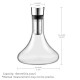 Glastal Wine Decanter Crystal Glass Decanter with Built-in Aerator Aerating and Filtering, Non-dripping Pouring 1800ml / 63.3oz (Full Capacity)