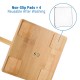 Ecooe Bamboo Freestanding Toilet Paper Holder Storage Roll holder Ideal for 5 toilet paper rolls Stand and organizer 2 in 1 Space saving Without drilling 72 cm