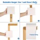 Ecooe Bamboo Freestanding Toilet Paper Holder Storage Roll holder Ideal for 5 toilet paper rolls Stand and organizer 2 in 1 Space saving Without drilling 72 cm