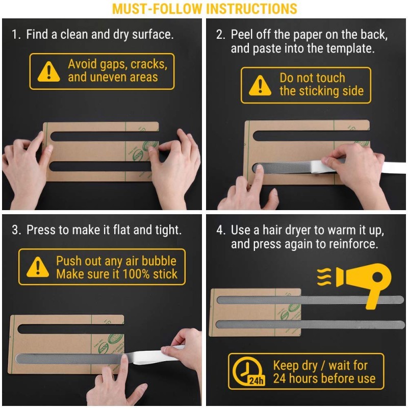 FALKENWERK Antirutschstreifen für Treppen [20 Stück] - Selbstklebende &  Transparente Anti Rutsch Streifen [10x60 cm] - Wasserfeste Antirutsch Treppe  - Treppen Rutschschutz mit Spachtelroller : : Küche, Haushalt &  Wohnen