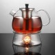 ecooe 1500ml Teekanne mit Stövchen Teebereiter Glas und Teewärmer Teekanne Set