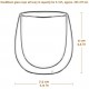 Glastal 6x250ml Double Walled Coffee Glasses Mugs Cappuccino Latte Macchiato Glasses Cups for Coffee Tea Milk Juice Ice Cream Borosilicate Heat Resistant Glass Cups