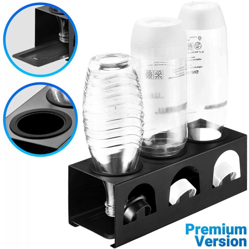ecooe Flaschenbürste mit Wandhalterung für SodaStream Glaskaraffe und mehr Trinkflaschen/Reinigungsbürste für Kratzfreie & Mühelose Reinigung