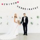 ecooe Frisch Verheiratet Banner Dekoration für Hochzeit Brautdusche Just Married Girlande mit 19Stk Wimpeln und 3M Jute Seil*2