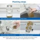 ecooe Sprossen Keimglas 2er Set keimgläser für sprossen Glas Sprouting jar mit 1 Wasserschale 2 Filtergitterabdeckungen aus Edelstahl 304 und 2 Ständer