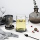 Ecooe 500 ml Borosilicate Glass Tea Infuser Cup black
