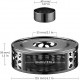 ecooe Stövchen aus Edelstahl, Teewärmer aus Edelstahl mit Teelichthalter für Teekanne, Kaffeewärmer aus Edelstahl, Rotguss grau, Teelicht und Teekanne Nicht inkl.