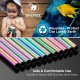 ecooe Metal Straws Reusable Drinking Straws Stainless Steel Set of 12 Colorful Thin Drinking Tubes Party Straws BPA-free with 2 Cleaning Brush Dishwasher Safe, for Cocktail, Smoothie and Juices