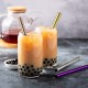 ecooe stainless steel bubble tea straws reusable drinking straws BPA-free 7 drinking tubes colorful 1.2 * 21.5cm 2 cleaning brushes environmentally friendly dishwasher safe for smoothie, milkshake, juice