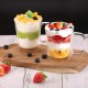 ecooe Doppelwandige Latte Macchiato Gläser Set Borosilikatglas Kaffeetassen Glas 6er Set 350ml Kaffeeglas Teegläser mit Henkel für Cappuccino,Latte Macchiato,Tee,EIS,Milch,Bier
