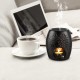 ecooe aroma lamp tealight holder ceramic black with the candle spoon aroma diffuser