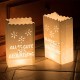 ecooe 10 STK. Lichttüten Alles Gute zum Geburtstag Candle Bags für Birthday Party Lichtertüten für Teelichter LED Kerzen Kerzentüten weiße - Tischdeko Geburtstag