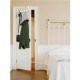 ecooe Door Hanger Door Wardrobe Stainless Steel Coat Hook without Drilling with 6 Hooks Hook Rail for Door Rebate Thicknesses Up to 2cm （2-pack）