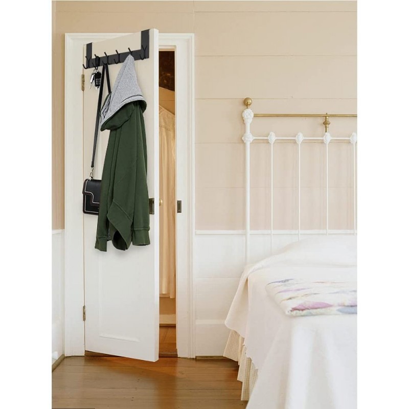 Ecooe door hanger bar black door wardrobe stainless steel