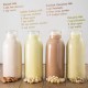ecooe 2 Stück Nussmilchbeutel aus Natürlicher Material für Vegane Nussmilch 30x30cm/Nussbeutel für Mandelmilch Haselnussmilch Feinmaschiges Waschbar/Passiertuch Filtertuch für Obstsaft & Kaffee