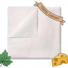 ecooe 1 x food cloth, 100% linen, 50 x 50 cm, tear-resistant filter cloth for nut milk, cheese making, juice and soup