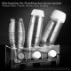 ecooe Draining Rack Made of Acrylic for SodaStream and Emil Bottles Drainers for 3 Bottles and 3 Lids Dishwasher Safe