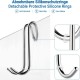 ecooe Shower Hooks Set of 4 No Drilling Hooks Shower Screen with 3 Silicone Rings for Glass Shower Wall Towel Holder and Holder for Shower Squeegee