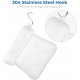 ecooe Bath Pillow Mesh Neck Pillow with 8 Strong Suction Cups Bath Spa Pillow with Stainless Steel Hooks Suitable for Bathtubs and Home Spa