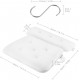 ecooe Bath Pillow Mesh Neck Pillow with 8 Strong Suction Cups Bath Spa Pillow with Stainless Steel Hooks Suitable for Bathtubs and Home Spa