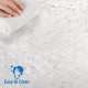 ecooe Shower Curtains 3D Water Cube Shower Curtain Transparent 100% EVA Material Waterproof Anti Mould 180 x 120 cm with 12 Rings Bath Curtain for Bathroom