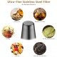 glastal Glas Schwarze Teekanne 1500ml mit 18/8 Edelstahl Teesieb Borosilicate Glas Teebereiter Glaskanne Geeignet für Teewarmer