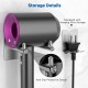 Ecooe hair dryer holder for Dyson etc, no drilling wall hair dryer holder, stainless steel 304 hair dryer bracket, hair dryer bracket with cable holder