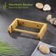 ecooe bamboo toilet paper holder, removable toilet paper holder, toilet roll holder for toilet, kitchen and bathroom