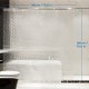 ecooe Duschvorhänge 3D Wasserwürfel Duschvorhang Transparent 100% Eva-Material Wasserdicht Anti Schimmel, 180 x 180 cm mit 12 Ringe Badvorhang für Badezimmer, Dicke 0,15 mm