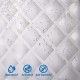 ecooe Duschvorhänge 3D Wasserwürfel Duschvorhang Transparent 100% Eva-Material Wasserdicht Anti Schimmel, 180 x 180 cm mit 12 Ringe Badvorhang für Badezimmer, Dicke 0,15 mm