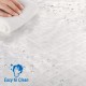ecooe Shower Curtains 3D Water Cube Shower Curtain Transparent 100% Eva Material Waterproof Anti Mold, 180 x 200cm with 12 Rings Bath Curtain for Bathroom, Thickness 0.15mm